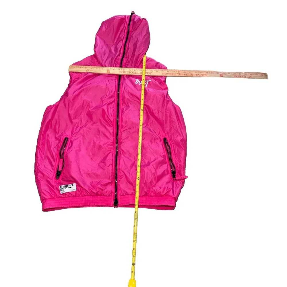 Trukfit Lil Wayne Hot Pink Sleeveless Pullover Hoodie‎ Graphic XL